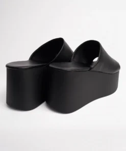 Tony Bianco Tegan Black Sheep Nappa 9.5cm Wedges