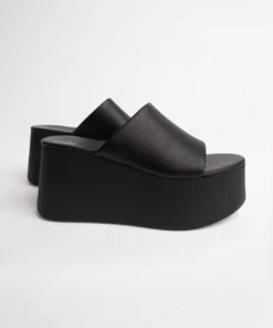 Tony Bianco Tegan Black Sheep Nappa 9.5cm Wedges
