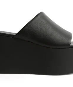 Tony Bianco Tegan Black Sheep Nappa 9.5cm Wedges