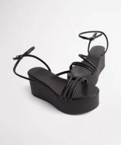 Tony Bianco Tory Black Sheep Nappa 9.5cm Wedges