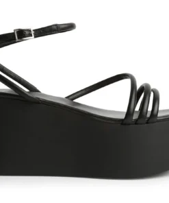 Tony Bianco Tory Black Sheep Nappa 9.5cm Wedges