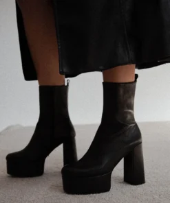 Tony Bianco Tyra Black Como 12cm Ankle Boots