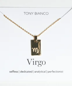 Tony Bianco Gold Virgo Zodiac Necklace Accessories