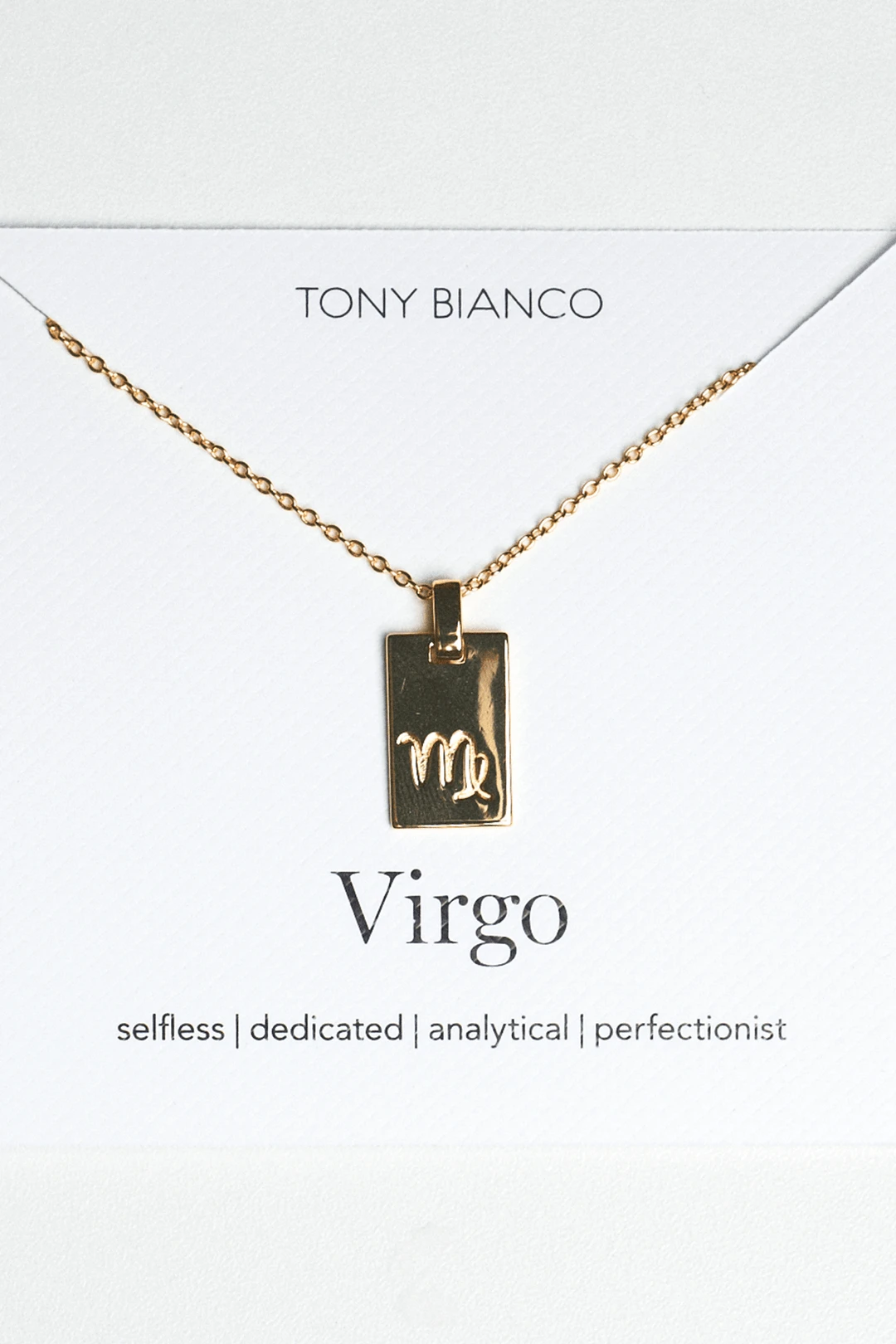 Tony Bianco Gold Virgo Zodiac Necklace Accessories 3 Tony Bianco Gold Virgo Zodiac Necklace Accessories