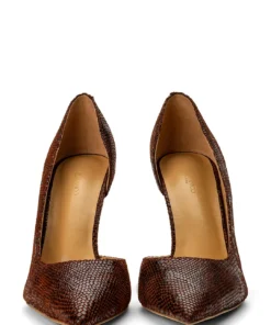 Tony Bianco Alyx Choc Snake 10.5cm Heels