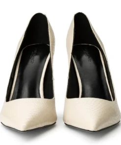 Tony Bianco Anja Vanilla Snake 10.5cm Heels