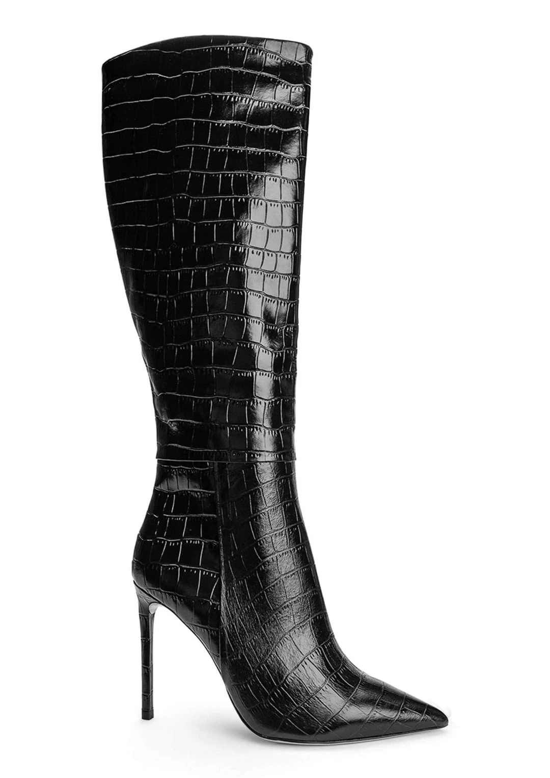 Tony Bianco Apollo Black Croc 10.5cm Calf Boots 3 Tony Bianco Apollo Black Croc 10.5cm Calf Boots
