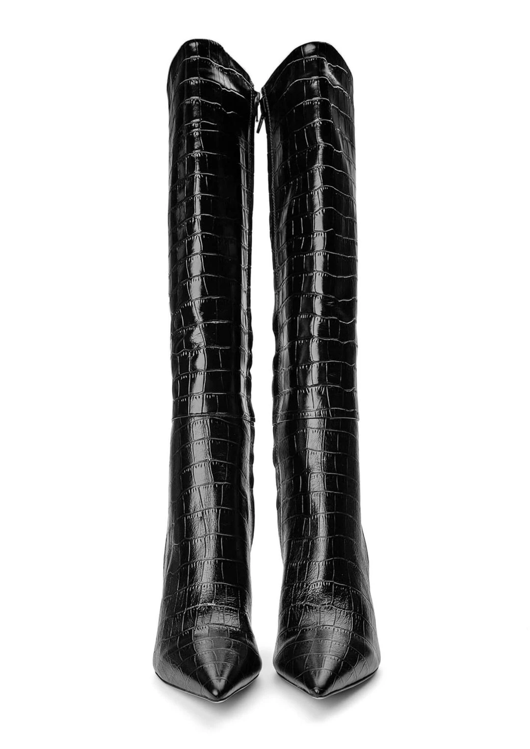 Tony Bianco Apollo Black Croc 10.5cm Calf Boots 5 Tony Bianco Apollo Black Croc 10.5cm Calf Boots