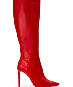 Tony Bianco Apollo Cherry Nappa 10.5cm Calf Boots Shoes