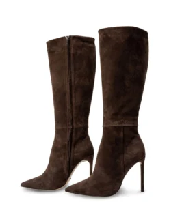 Tony Bianco Apollo Espresso Suede 10.5cm Calf Boots Hot List