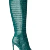 Tony Bianco Apollo Green Croc 10.5cm Calf Boots Shoes 1 Tony Bianco Apollo Green Croc 10.5cm Calf Boots Shoes