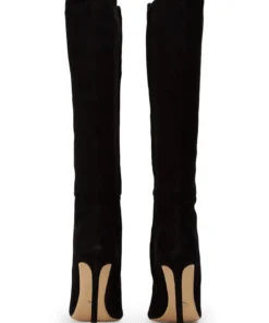 Tony Bianco New Arrivals Apollo Black Suede 10.5cm Calf Boots