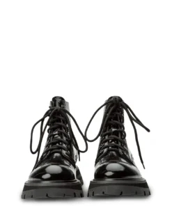 Tony Bianco Ascott Black Hi Shine 4.5cm Ankle Boots Shoes
