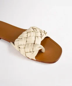 Tony Bianco Ashton Vanilla 1cm Flats