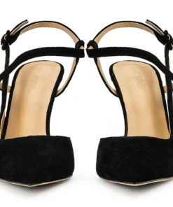 Tony Bianco Aston Black Suede 10.5cm Heels Shoes