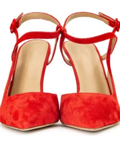 Tony Bianco Shoes Aston Red Suede 10.5cm Heels