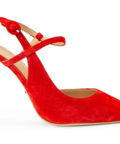 Tony Bianco Shoes Aston Red Suede 10.5cm Heels