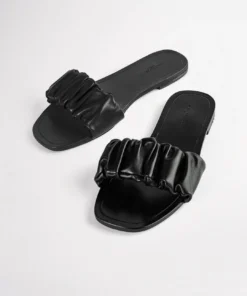 Tony Bianco Asumi Black 1cm Flats