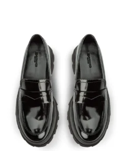 Tony Bianco Axell Black Hi Shine 4.5cm Casual Shoes Hot List