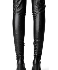 Tony Bianco Hot List Bloom Black Venezia 9.5cm Long Boots