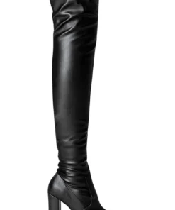 Tony Bianco Hot List Bloom Black Venezia 9.5cm Long Boots