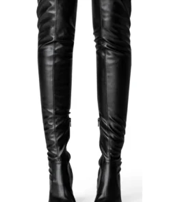 Tony Bianco Hot List Bloom Black Venezia 9.5cm Long Boots