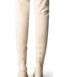 Tony Bianco Shoes Bloom Malt Stretch Suede 9.5cm Long Boots