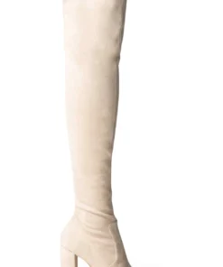 Tony Bianco Shoes Bloom Malt Stretch Suede 9.5cm Long Boots