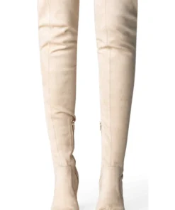 Tony Bianco Shoes Bloom Malt Stretch Suede 9.5cm Long Boots