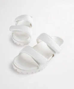 Tony Bianco Bonny White Nappa 3cm Sandals Shoes