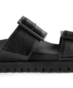 Tony Bianco Boost Black Nappa 3cm Sandals