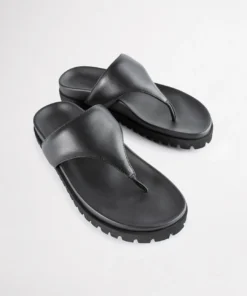 Tony Bianco Brenna Black Nappa 3cm Sandals Shoes