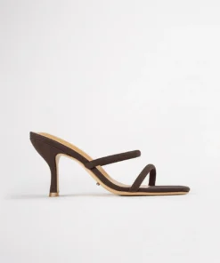 Tony Bianco Bria Chocolate Phoenix 8.5cm Heels Shoes