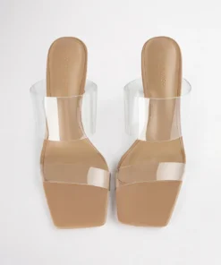Tony Bianco Chicago Clear Vinylite/Skin Nappa 8.5cm Heels Best Sellers
