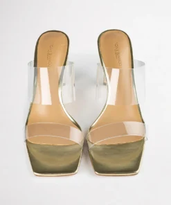 Tony Bianco Hot List Chicago Clear Vinylite/Gold 8.5cm Heels 12 Tony Bianco Hot List Chicago Clear Vinylite/Gold 8.5cm Heels