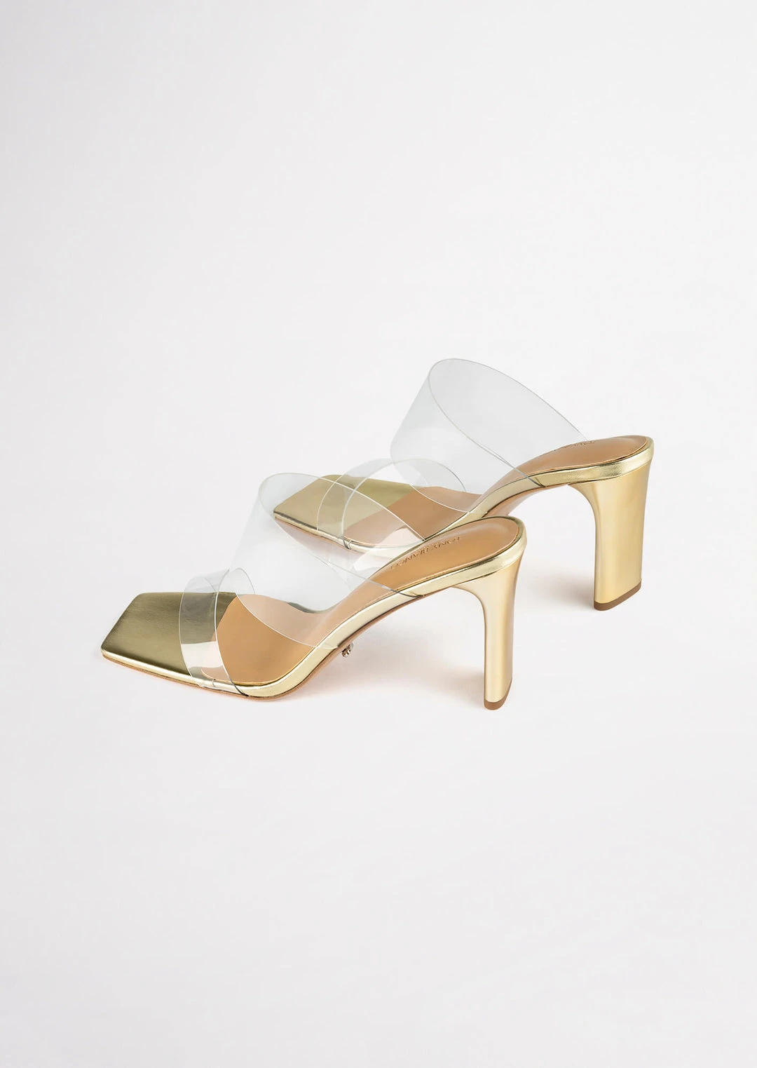 Tony Bianco Hot List Chicago Clear Vinylite/Gold 8.5cm Heels 5 Tony Bianco Hot List Chicago Clear Vinylite/Gold 8.5cm Heels