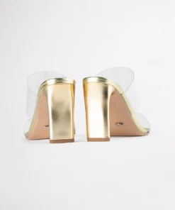 Tony Bianco Hot List Chicago Clear Vinylite/Gold 8.5cm Heels 15 Tony Bianco Hot List Chicago Clear Vinylite/Gold 8.5cm Heels