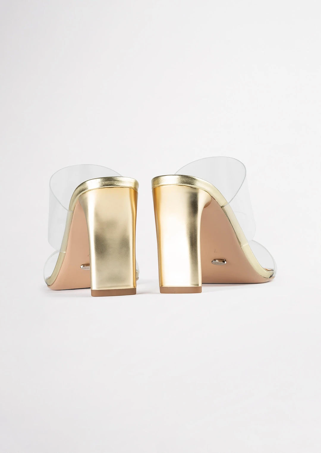 Tony Bianco Hot List Chicago Clear Vinylite/Gold 8.5cm Heels 9 Tony Bianco Hot List Chicago Clear Vinylite/Gold 8.5cm Heels