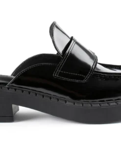 Tony Bianco Chime Black Hi Shine 4.5cm Casual Shoes