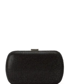 Tony Bianco Cori Black Crystal Clutch Bag