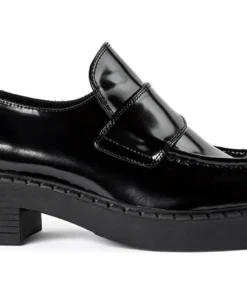 Tony Bianco Corvette Black Hi Shine 4.5cm Casual Shoes