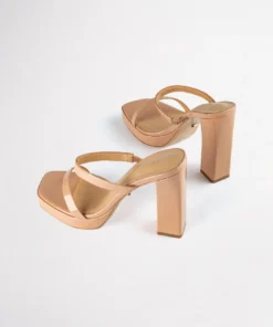 Tony Bianco Shoes Dynasty Nude Patent 11.5cm Heels