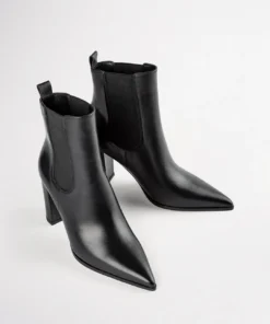 Tony Bianco Easton Black Como 8.5cm Ankle Boots