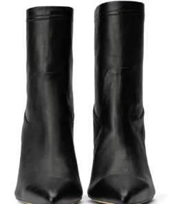 Tony Bianco Ellie Black Nappa 8.5cm Ankle Boots Shoes