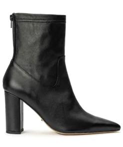 Tony Bianco Ellie Black Nappa 8.5cm Ankle Boots Shoes