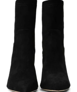 Tony Bianco Ellie Black Suede 8.5cm Ankle Boots