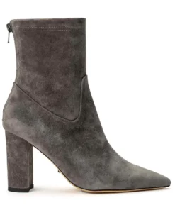 Tony Bianco Ellie Steel Suede 8.5cm Ankle Boots Shoes