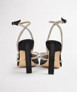 Tony Bianco Elsie Black Satin 10.5cm Heels Hot List