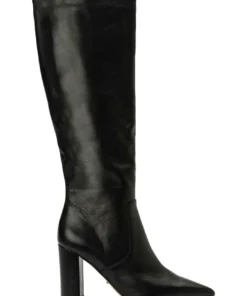 Tony Bianco Hot List Epic Black Venice 8.5cm Calf Boots