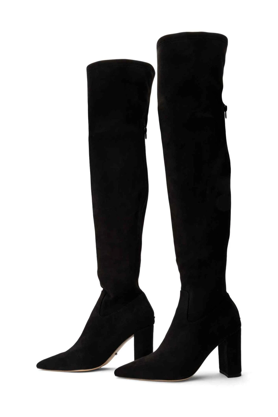 Tony Bianco Estella Black Stretch Suede 8.5cm Long Boots 5 Tony Bianco Estella Black Stretch Suede 8.5cm Long Boots